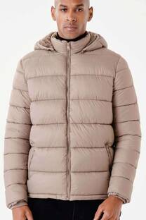 PUFFER CON PIEL IMPORTADO  - 