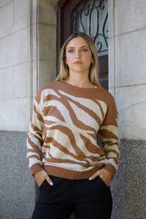 Sweater tejido animal print - 