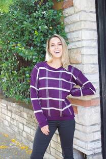 Sweater tejido cuadrille