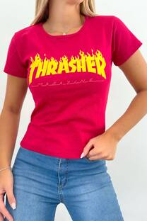 Remera -Thrasher Magazine- -Algodón con viscosa- - 