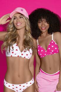 Conjunto triangulo taza soft sin push up con dije personalizado d - 