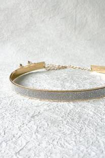 CINTO DE CHAPON FINO CON STRASS - 