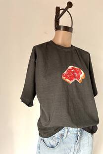 Remera Overfit Tostada - 