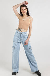 JEAN WIDE LEG RUSE - 