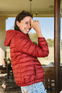 Campera Quebec Wine con Piel - 