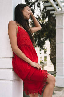 Vestido  Glam  Red GUK13 - 