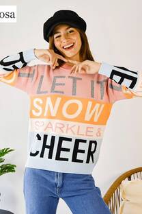 SWEATER BREMER GRUESO RAYADO LETRAS