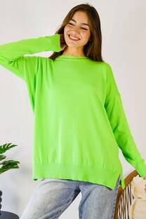 MAXI SWEATER BREMER LISO CON TAJO