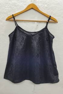 Musculosa Seda con Encaje - 