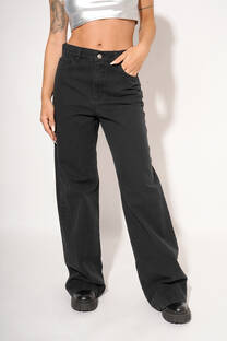 PANTALON CLASICO NEGRO WIDE LEG - 