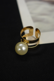 ANILLO DOBLE CON PERLA - 