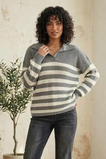 Sw rayado con cuello - Sw rayado con cuello -