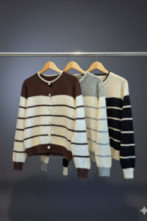 SAQUITO COMBINADO CON RAYAS - 