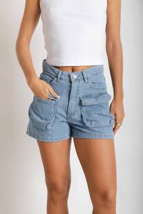 Short Mom cargo Denim - 