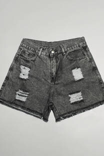 Short gris con roturas - 