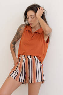 Short Fibrana Estampado MICAELA - 