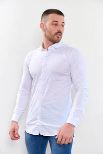 Camisa tela estampada blanca 12 - 