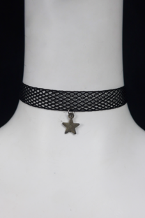 CHOKER RED DIJE ESTRELLA LISA - 