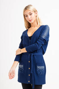 saco lycra c/cinto y strass - 