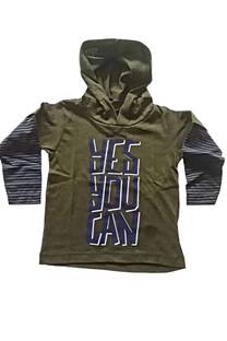 Remera con capucha Yes you can Bebe - 
