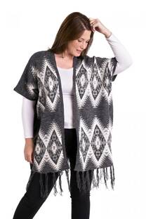 PONCHO ESTAMPADO IMPORTADO TALLE ESPECIAL