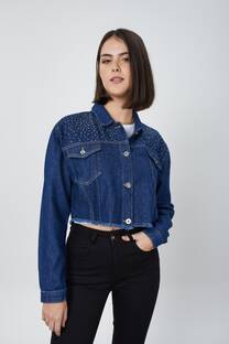 CAMPERA DE JEAN CON STRAS - 