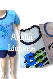 Pijamas Nenes estampadas Temas remera y short x1