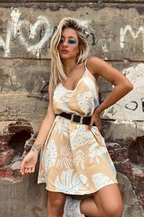 Vestido BLONDA HOJITAS - 