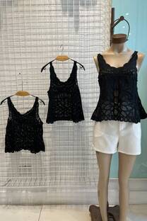 Musculosa inportada macrame - 