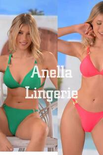 Malla bikini triangulo taza soft con detalle en aros y less - 