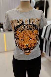 remera wild tigre - 