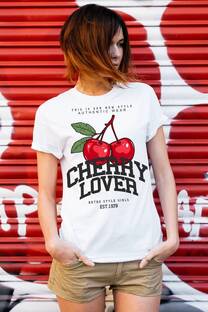 remera ancha cherry lover  - 