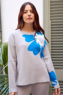 Sweater Flor hombro - 