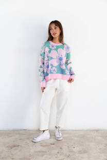 Sweater doble tejido Hibisco - 