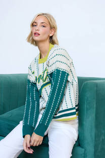 Sweater doble tejido Baseball - 