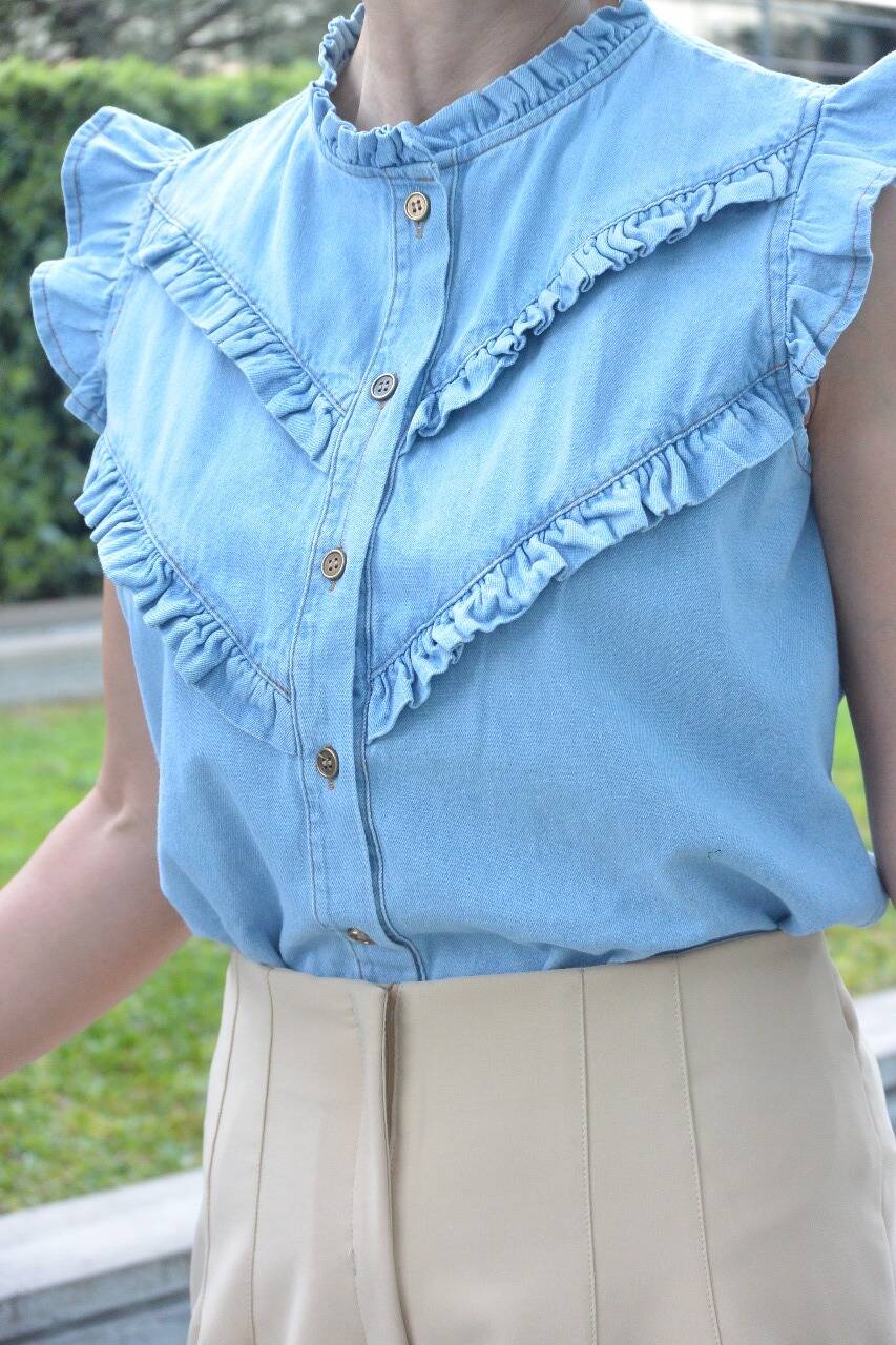 Imagen carrousel Camisa Nessa Denim 4