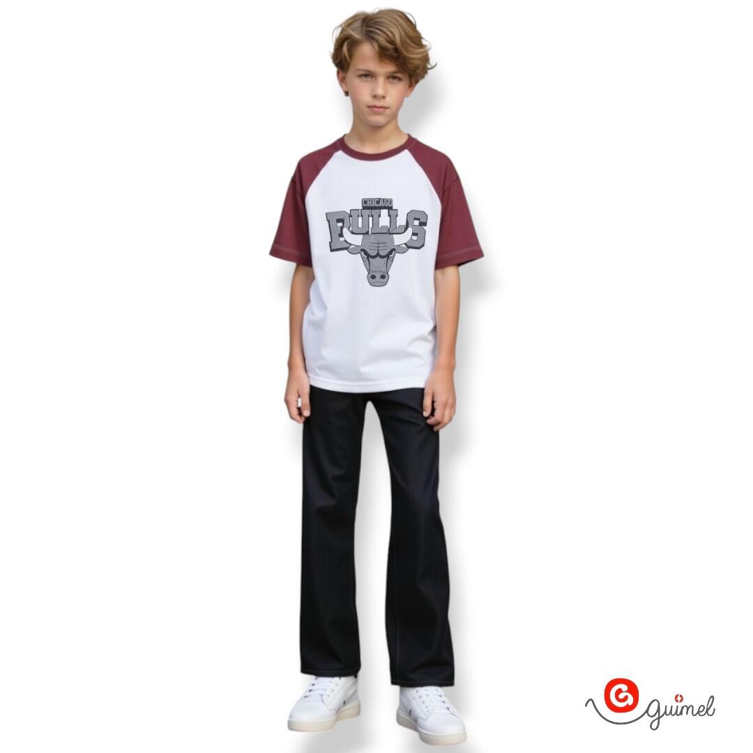 Imagen carrousel Remera niño mc ranglan CHICAGO BULLS 3