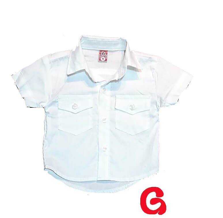 Imagen producto Camisa niño poplin lisa mc 13