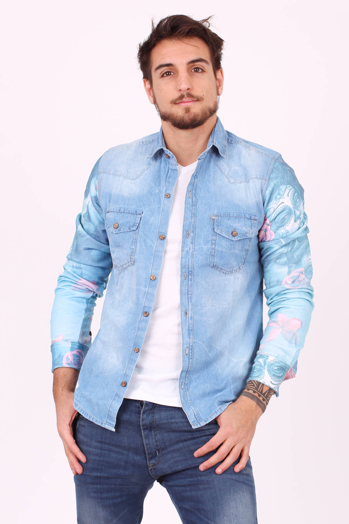 Imagen producto Camisa Denim 2192 4