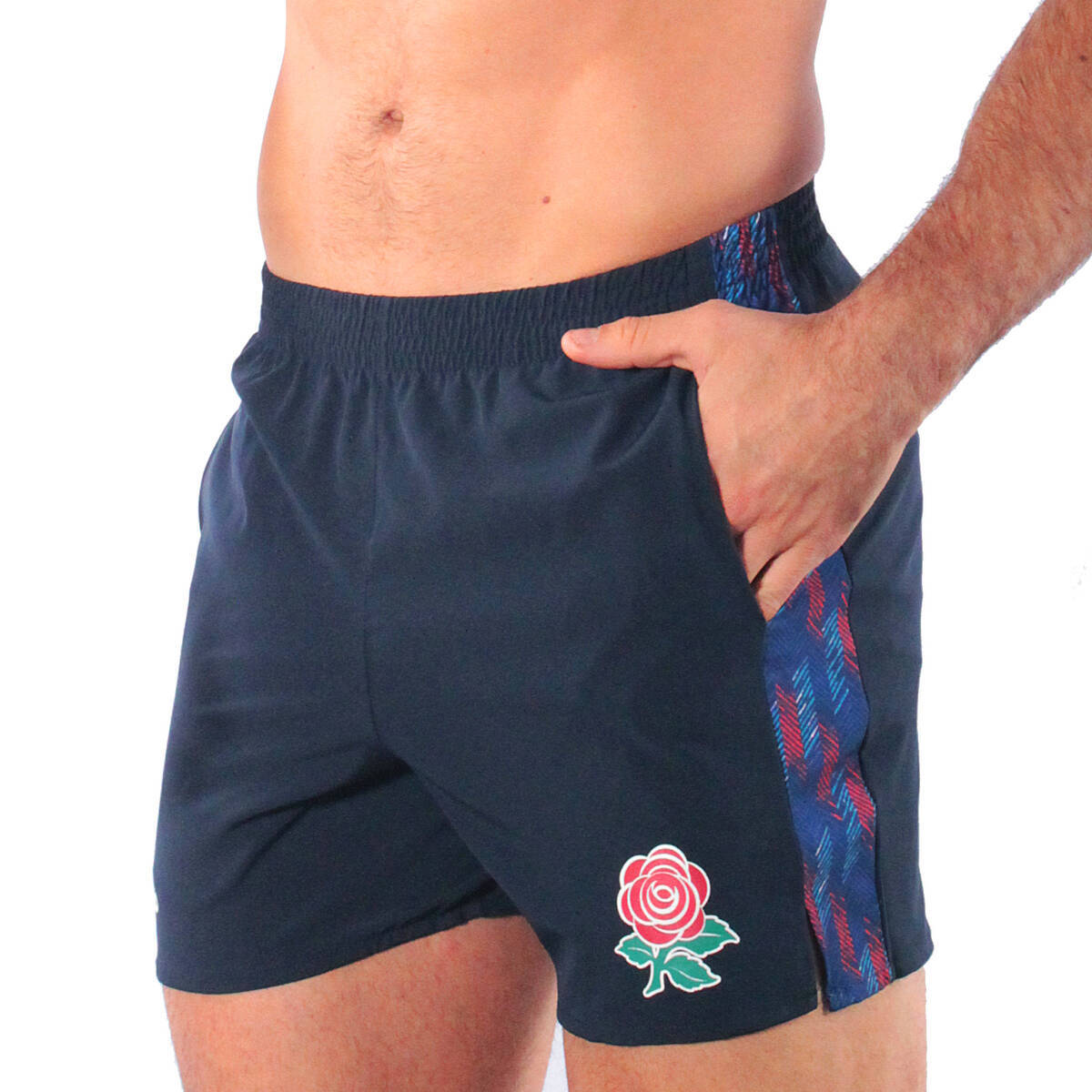 Imagen producto Short Deportivo England con Bolsillos Lateral Tramado 15