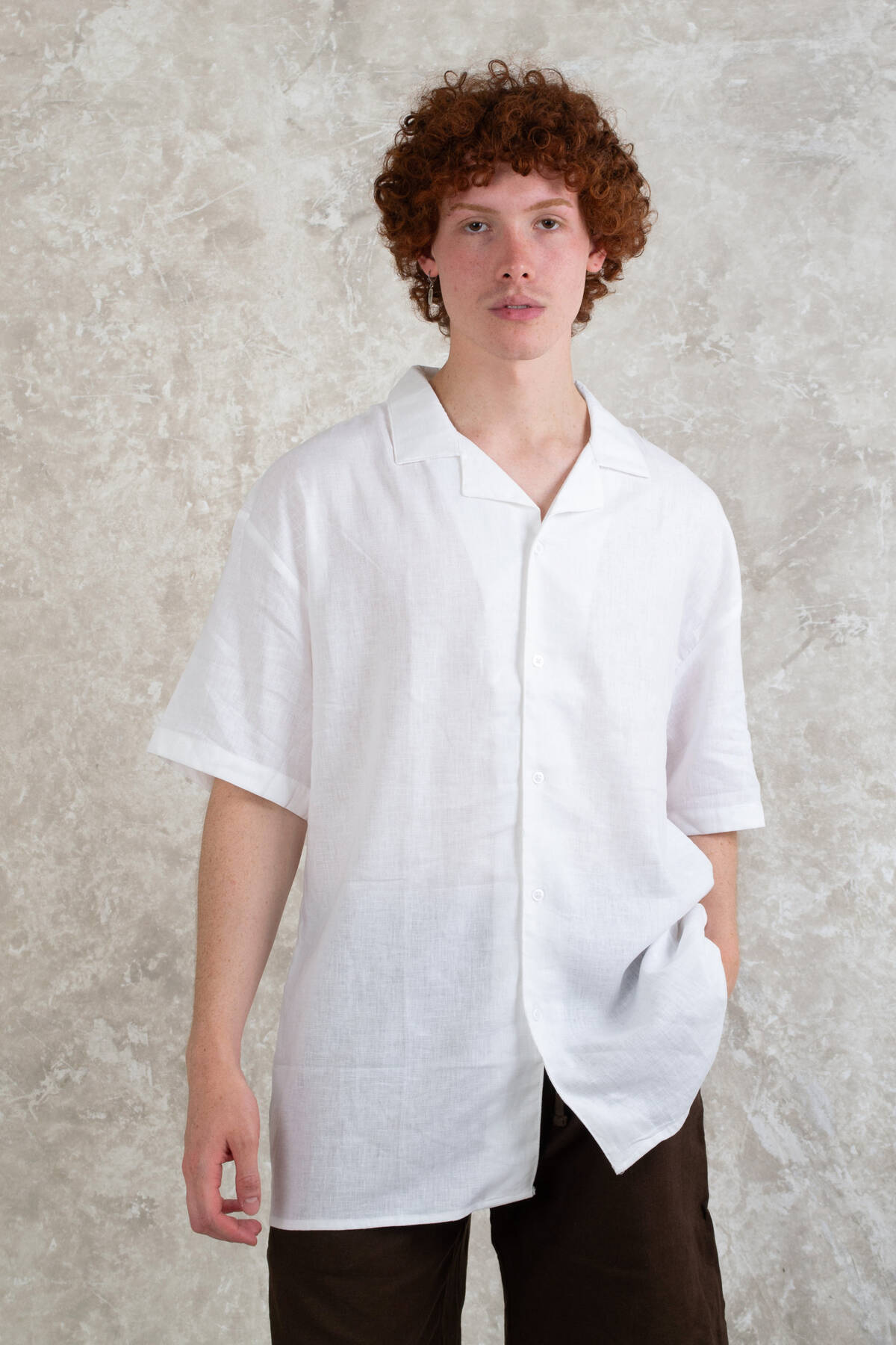 Imagen producto Camisa de lino eva oversize 2957 19
