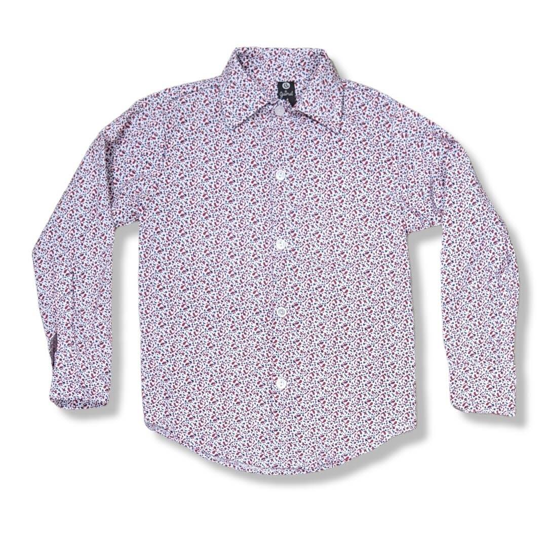 Imagen carrousel Camisa niño poplin estampado flores 2