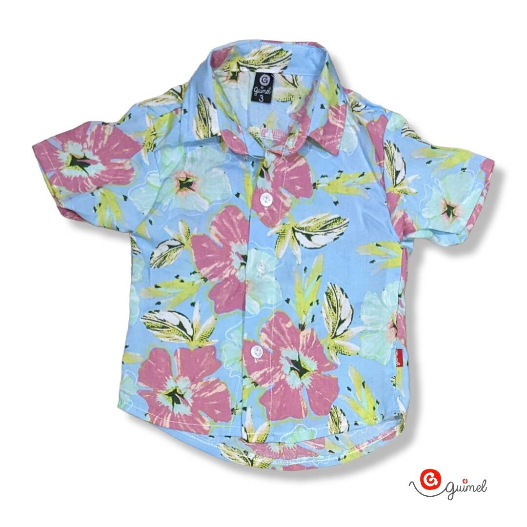 Imagen producto Camisa bb mc hawaiana 3