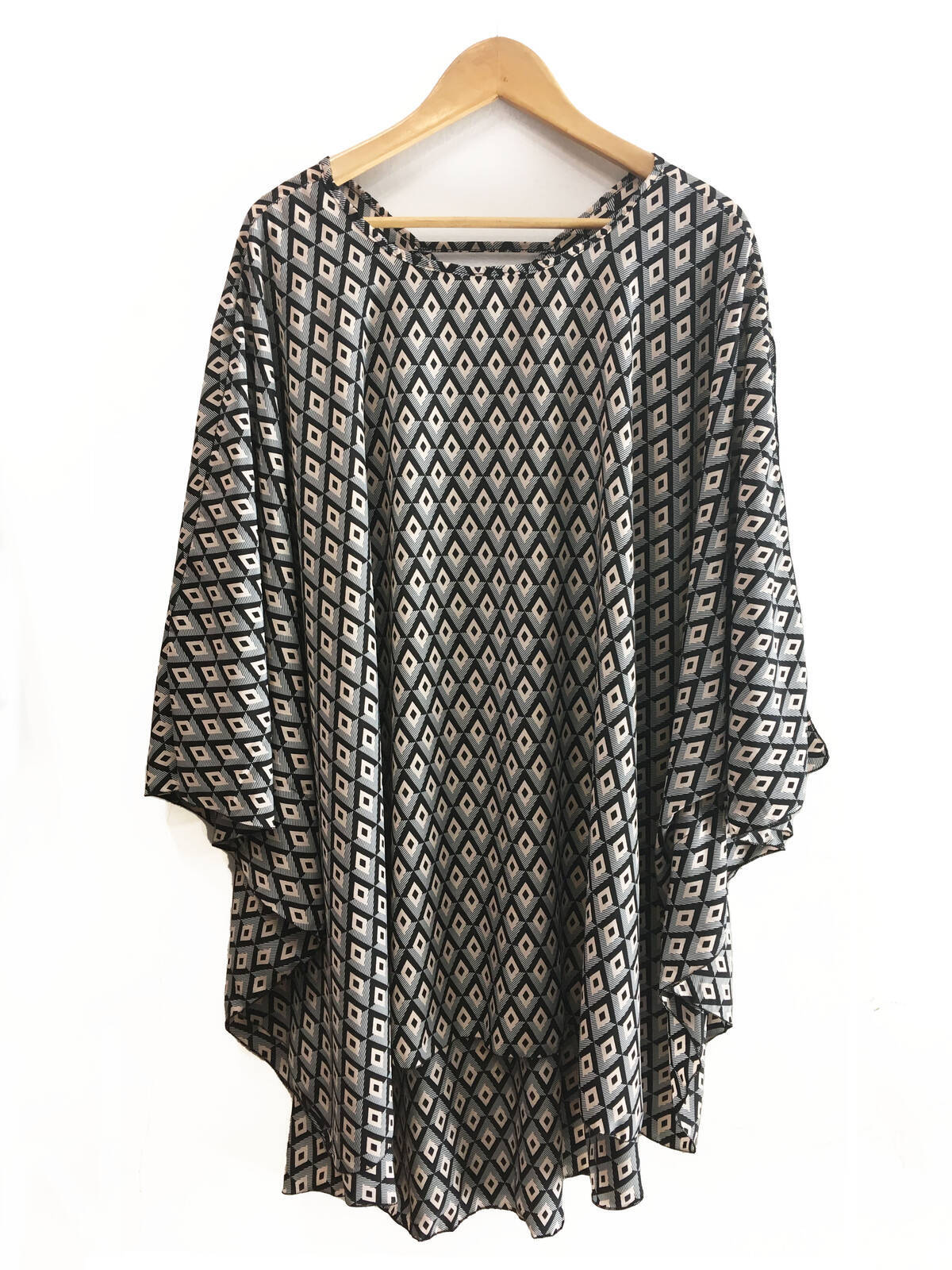 Imagen carrousel Poncho Sedita O Estampado  7