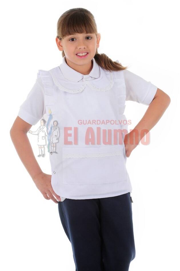 Imagen producto Poncho de Niño Blanco c/broche 0