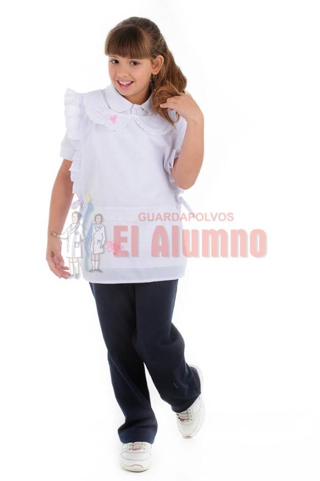 Imagen carrousel Poncho de Niño Blanco c/bordados 2