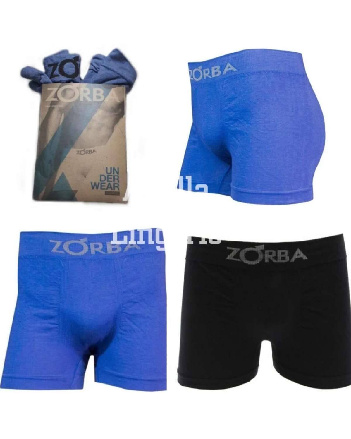 Imagen producto Bóxer Zorba lisos algodón y lycra hombres pack x3 4