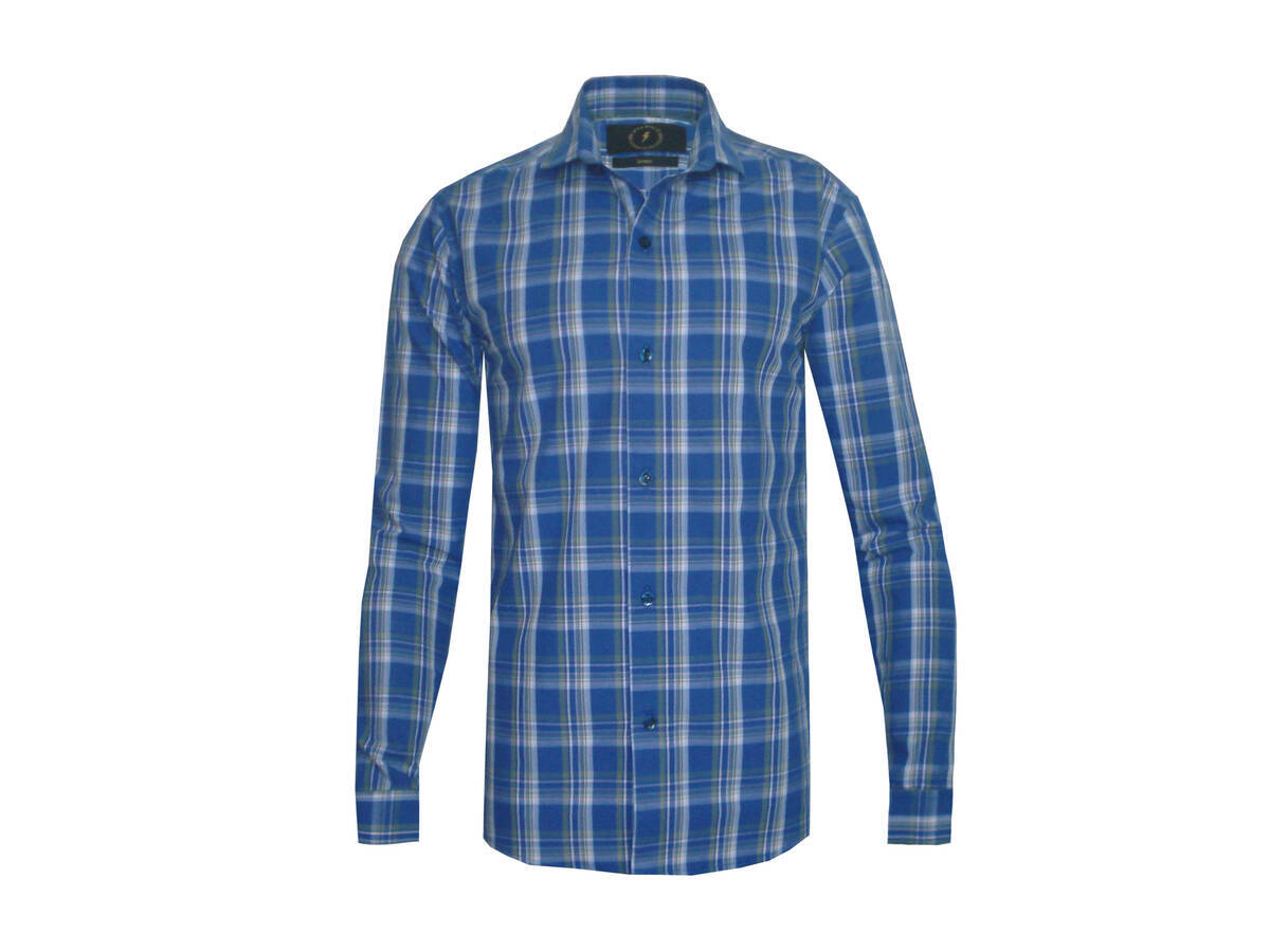 Imagen producto camisa entallada cuadros 5