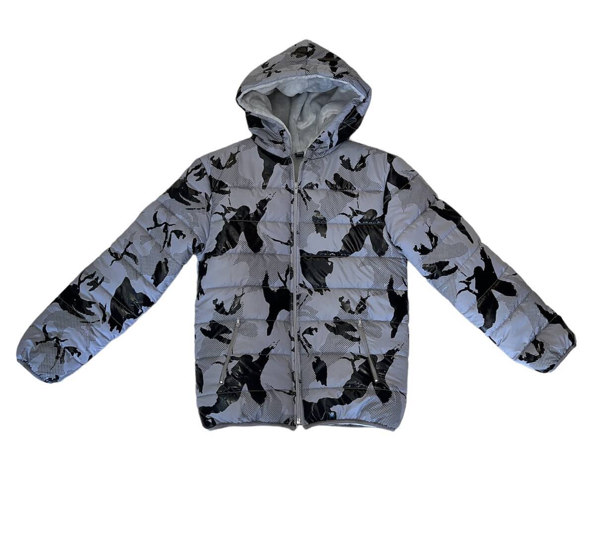 Imagen producto campera foil de varon camuflado con puntitos con piel por dentro  20