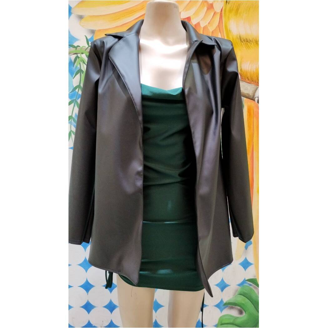 Imagen producto Blazer cuerina sin bolsillo  0